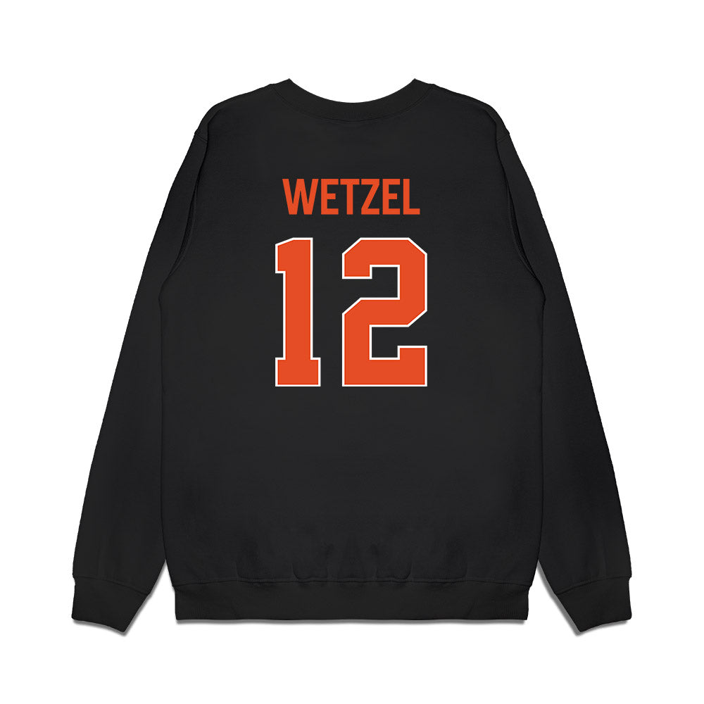 Miami - NCAA Women's Basketball : Natalie Wetzel - Vintage Shersey Premium Crewneck Sweatshirt-1