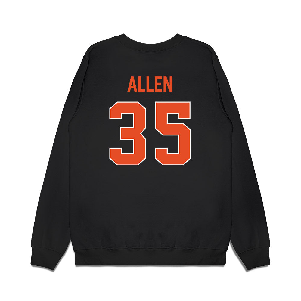 Miami - NCAA Men's Basketball : Dante Allen - Vintage Shersey Premium Crewneck Sweatshirt-1