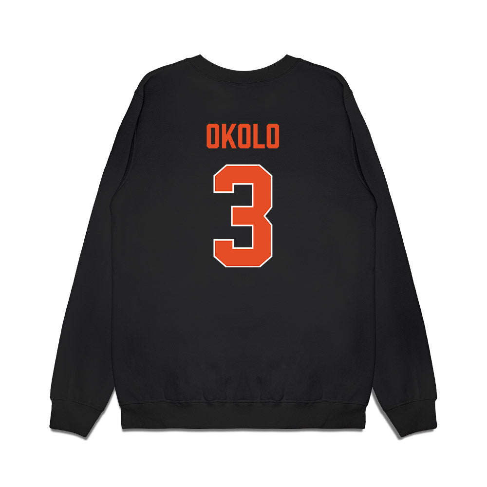 Miami - NCAA Women's Basketball : Soma Okolo - Vintage Shersey Premium Crewneck Sweatshirt-1