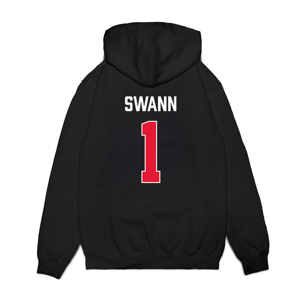 Rutgers - NCAA Women's Basketball : Lauryn Swann - Vintage Shersey Premium Hooded Sweatshirt-1