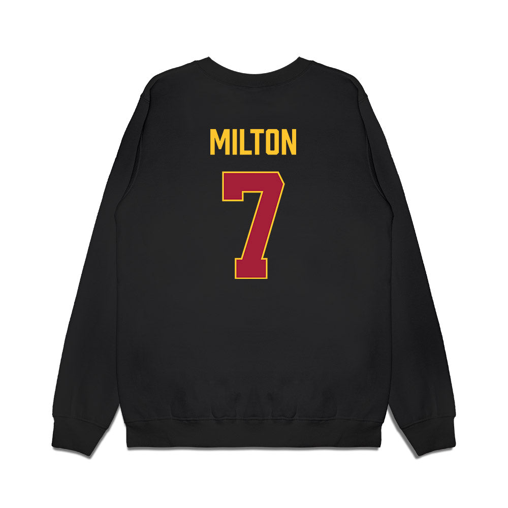 USC - NCAA Women's Basketball : Yakiya Milton - Vintage Basketball Premium Crewneck Sweatshirt-1