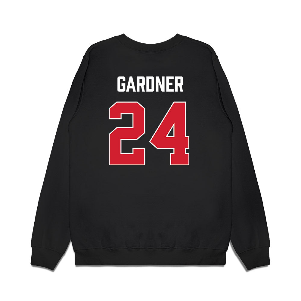 Gonzaga - NCAA Women's Basketball : Teryn Gardner - Vintage Shersey Premium Crewneck Sweatshirt-1