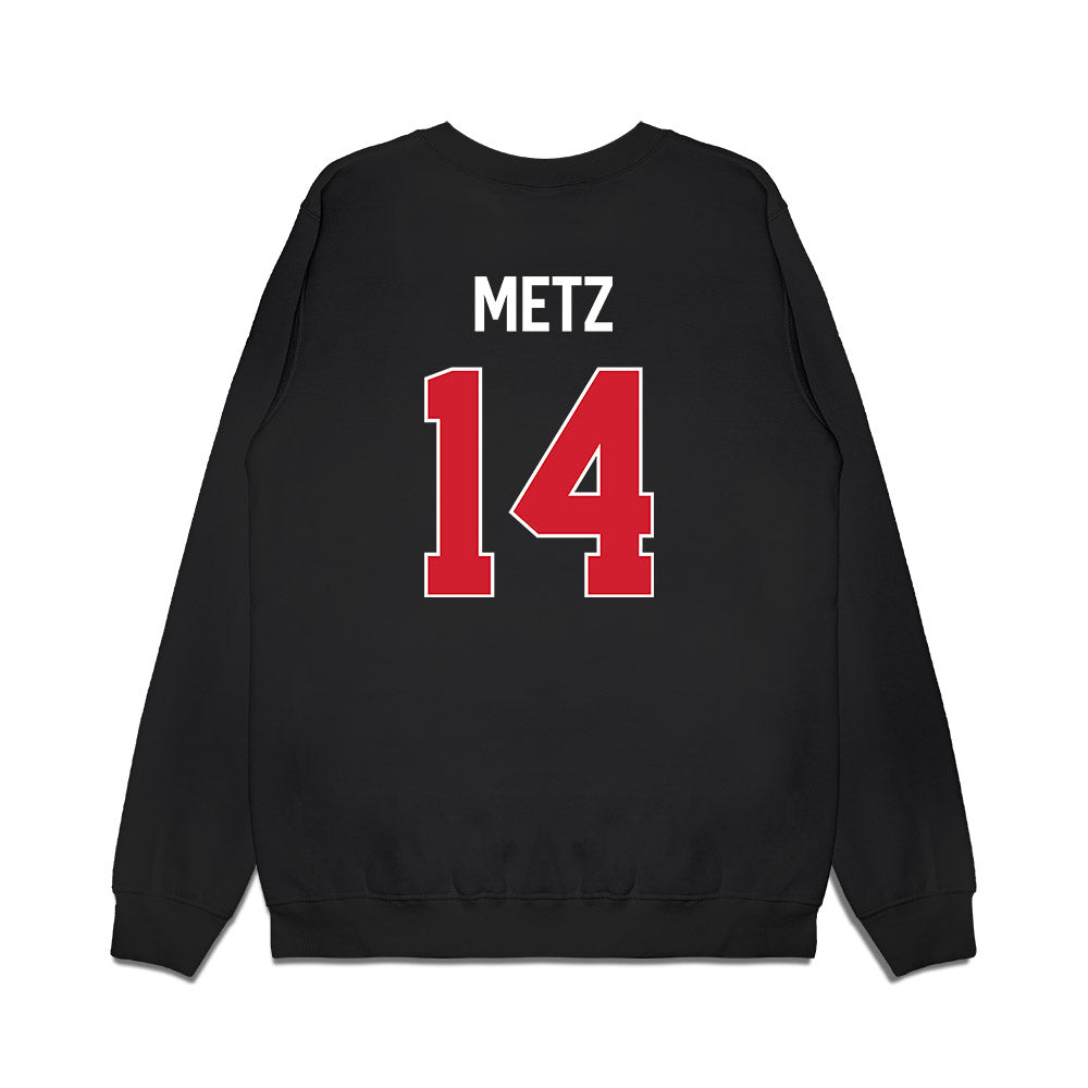 Gonzaga - NCAA Men's Basketball : Alonzo Metz - Vintage Shersey Premium Crewneck Sweatshirt-1