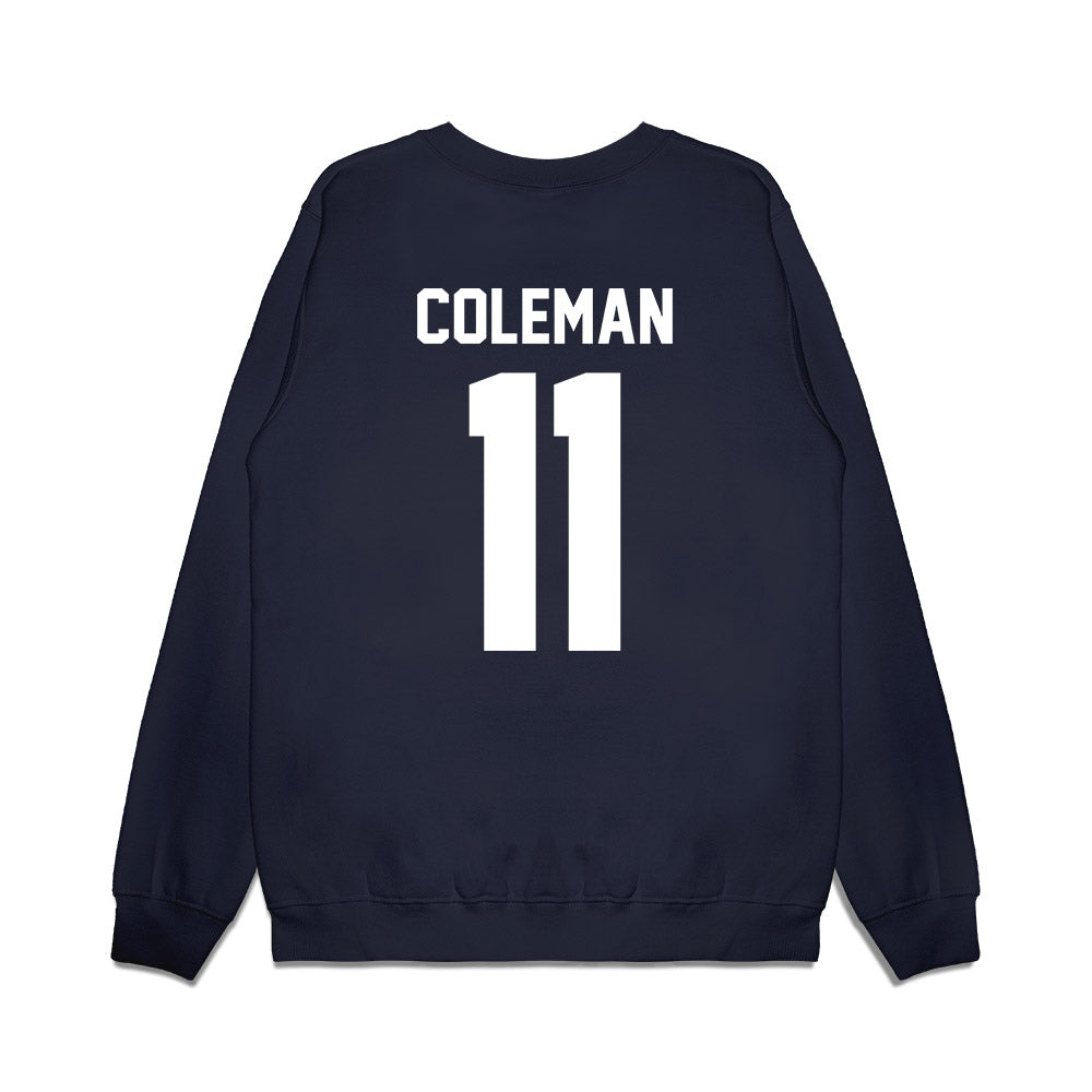 Illinois - NCAA Men's Basketball : Quentin Coleman - Vintage Shersey Premium Crewneck Sweatshirt-1