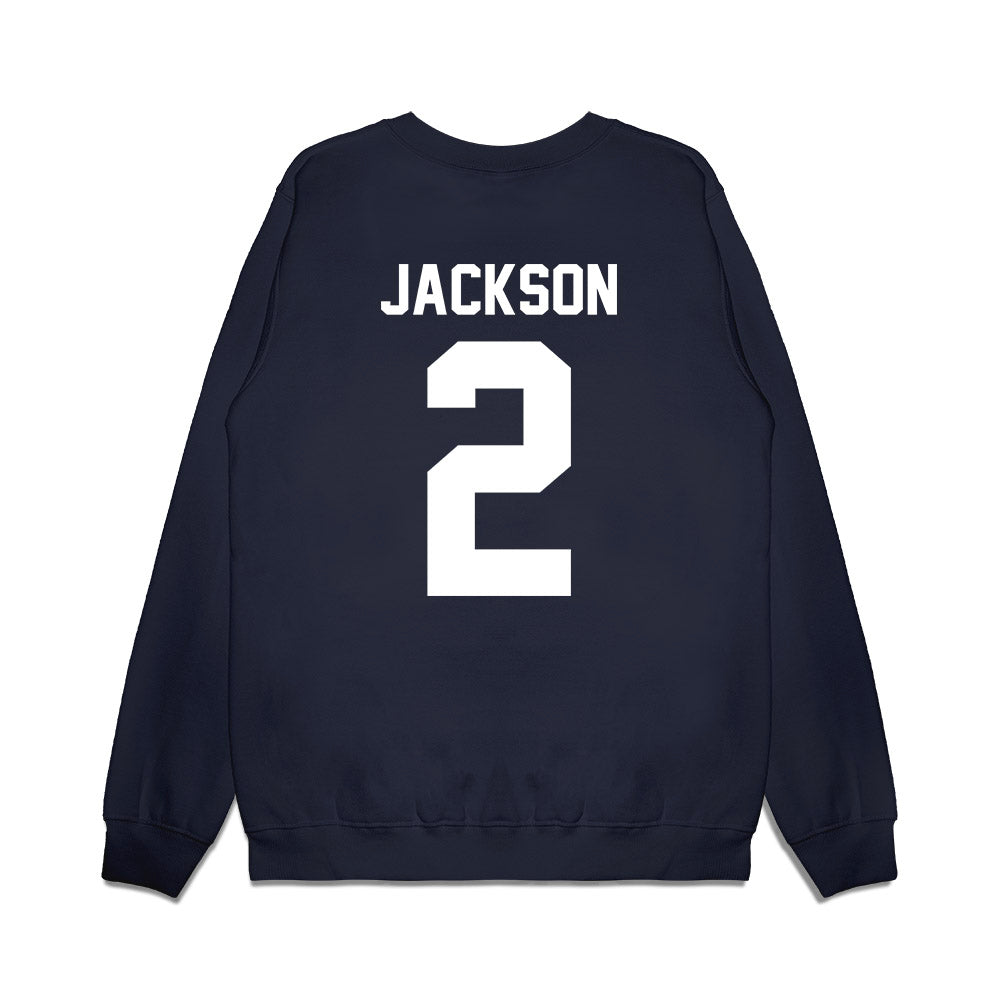 Illinois - NCAA Women's Basketball : Destiny Jackson - Vintage Shersey Premium Crewneck Sweatshirt-1