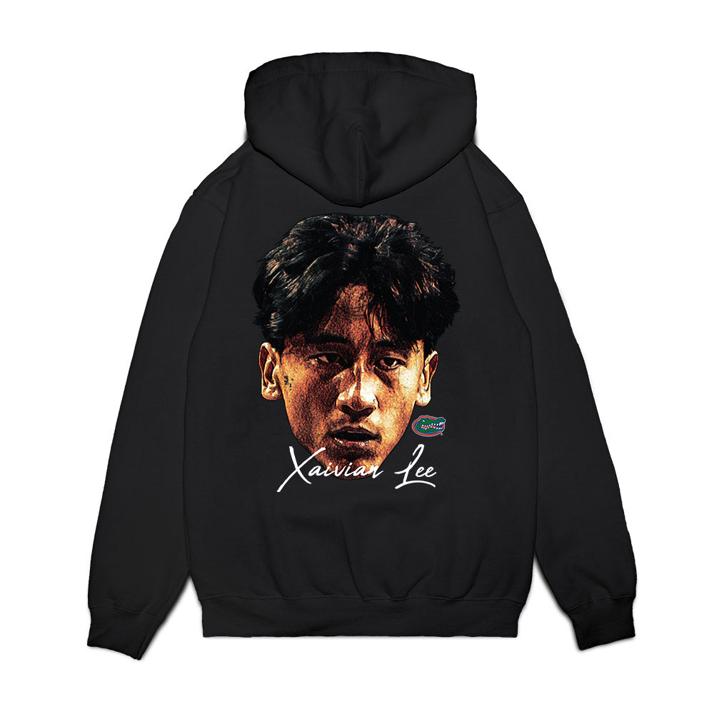 Florida - NCAA Men's Basketball : Xaivian Lee - Game Face Premium Hooded Sweatshirt-1