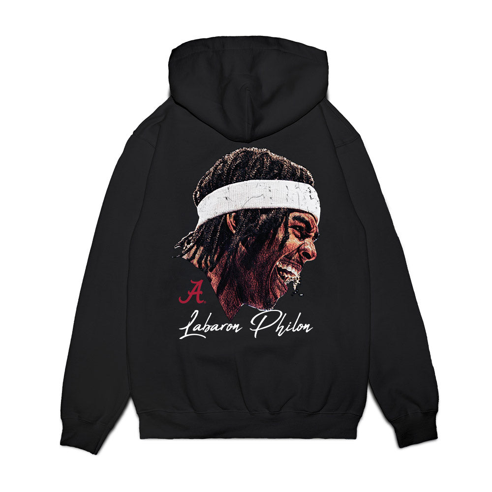 Alabama - NCAA Men's Basketball : Labaron Philon - Game Face Premium Hooded Sweatshirt-1