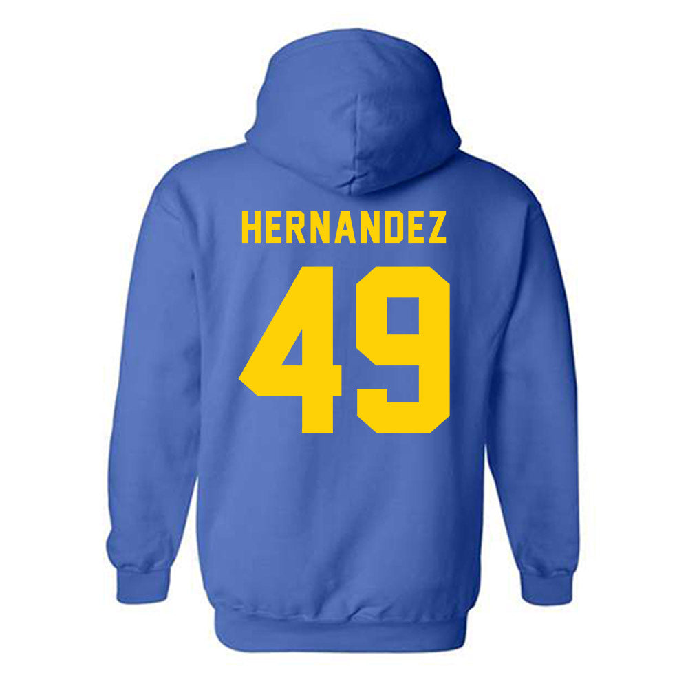 Delaware - NCAA Football : Yamdry Hernandez - Bowl Bound Sports Shersey Hooded Sweatshirt-1