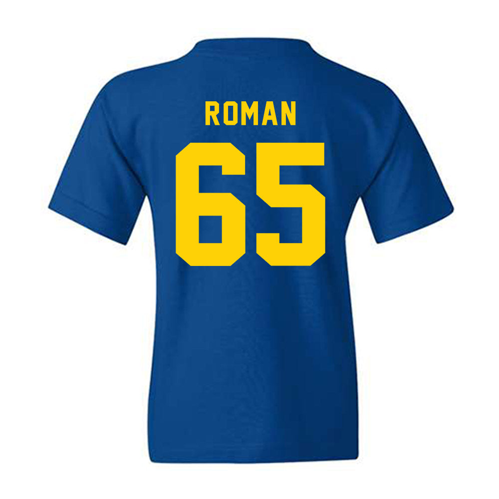 Delaware - NCAA Football : Wahkeem Roman - Bowl Bound Sports Shersey Youth T-Shirt-1