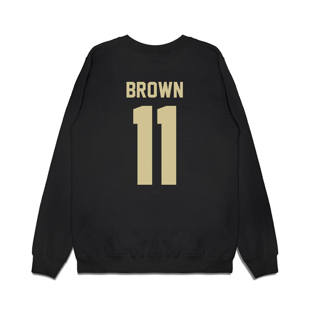 USF - NCAA Men's Basketball : CJ Brown - Vintage Bulls Premium Crewneck Sweatshirt-1