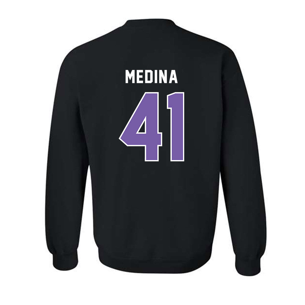 CCNY - NCAA Baseball : Justin Medina - Classic Shersey Crewneck Sweatshirt-1