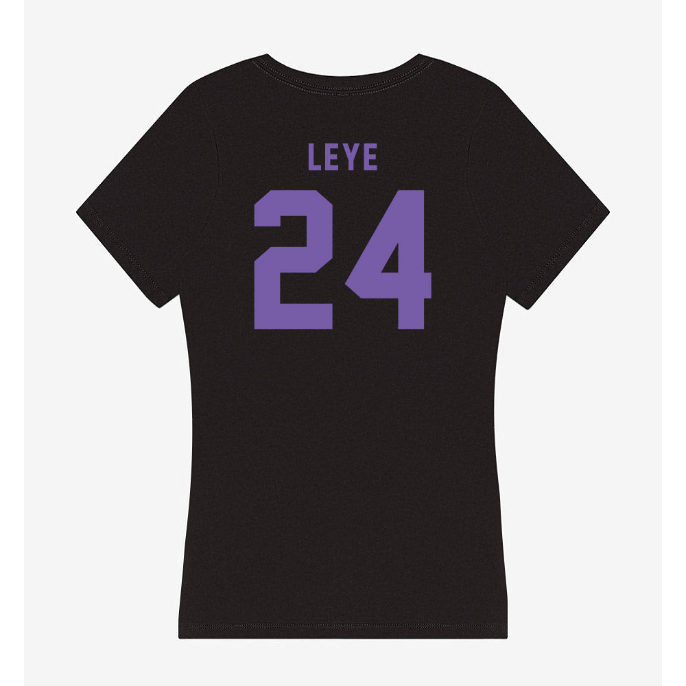 CCNY - NCAA Men's Basketball : David Leye - Women's V-Neck T-Shirt-1