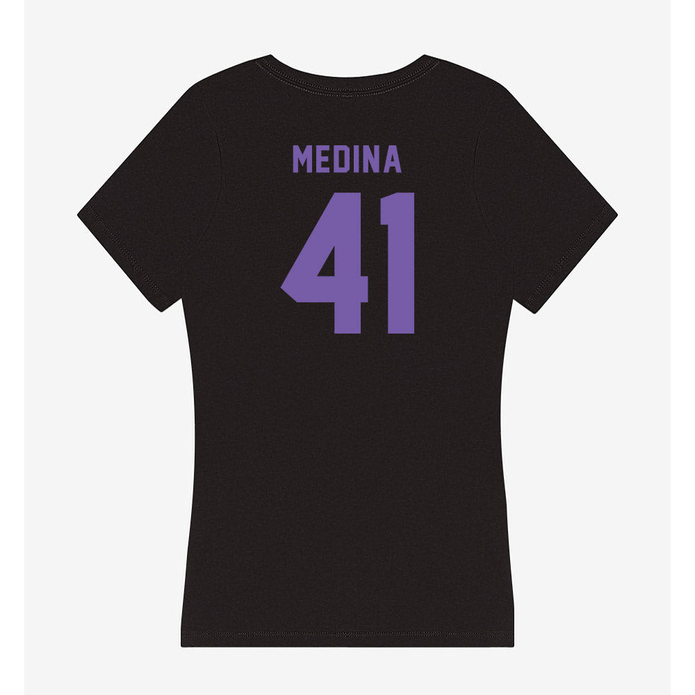 CCNY - NCAA Baseball : Justin Medina - Women's V-Neck T-Shirt-1