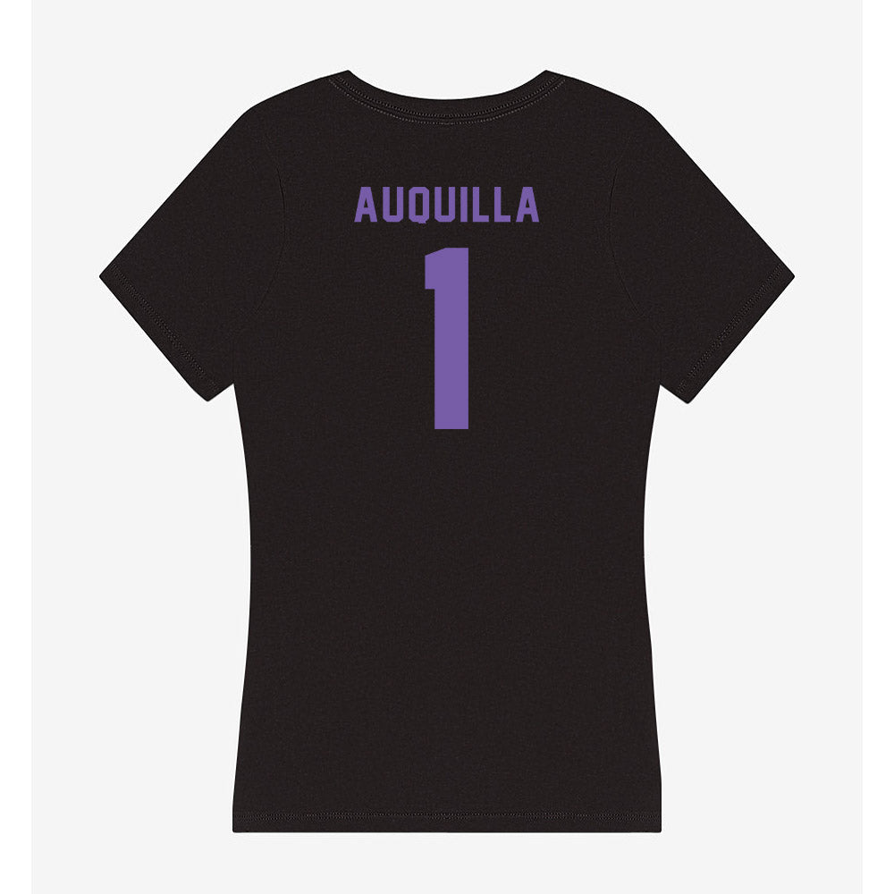 CCNY - NCAA Women's Soccer : Litsi Auquilla - Women's V-Neck T-Shirt-1