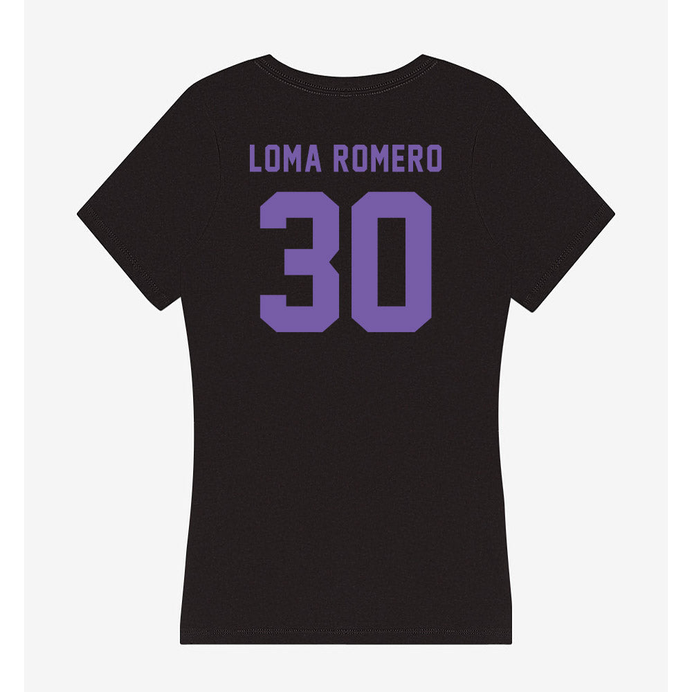 CCNY - NCAA Women's Basketball : Yazmin Loma Romero - Women's V-Neck T-Shirt-1