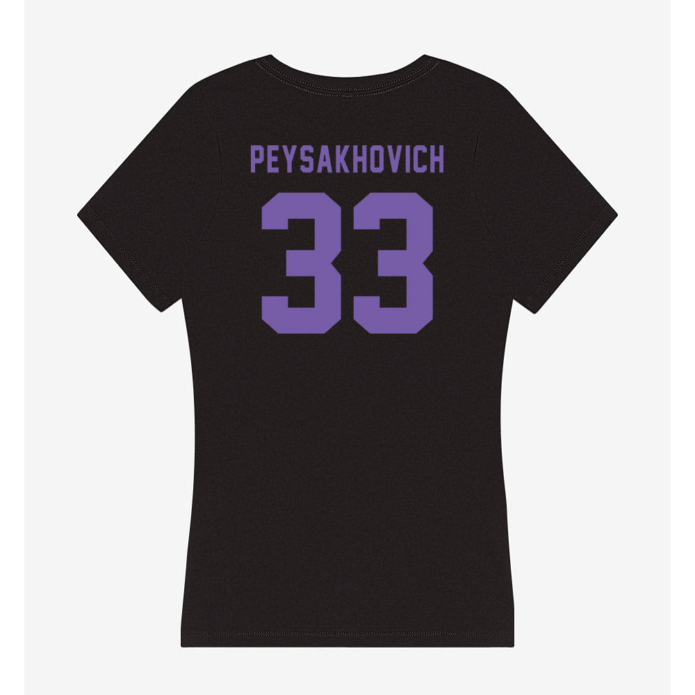 CCNY - NCAA Men's Basketball : Zachary Peysakhovich - Women's V-Neck T-Shirt-1