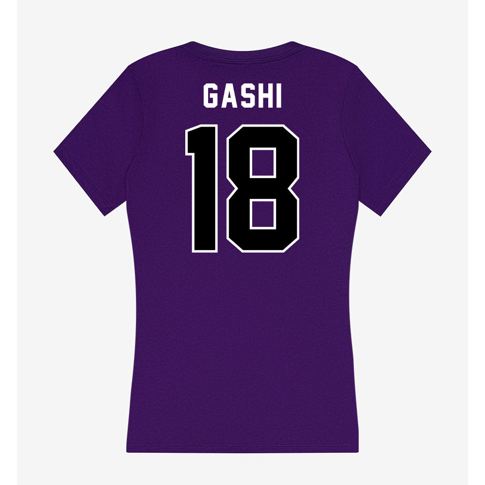 CCNY - NCAA Women's Soccer : Elsa Gashi - Women's V-Neck T-Shirt-1
