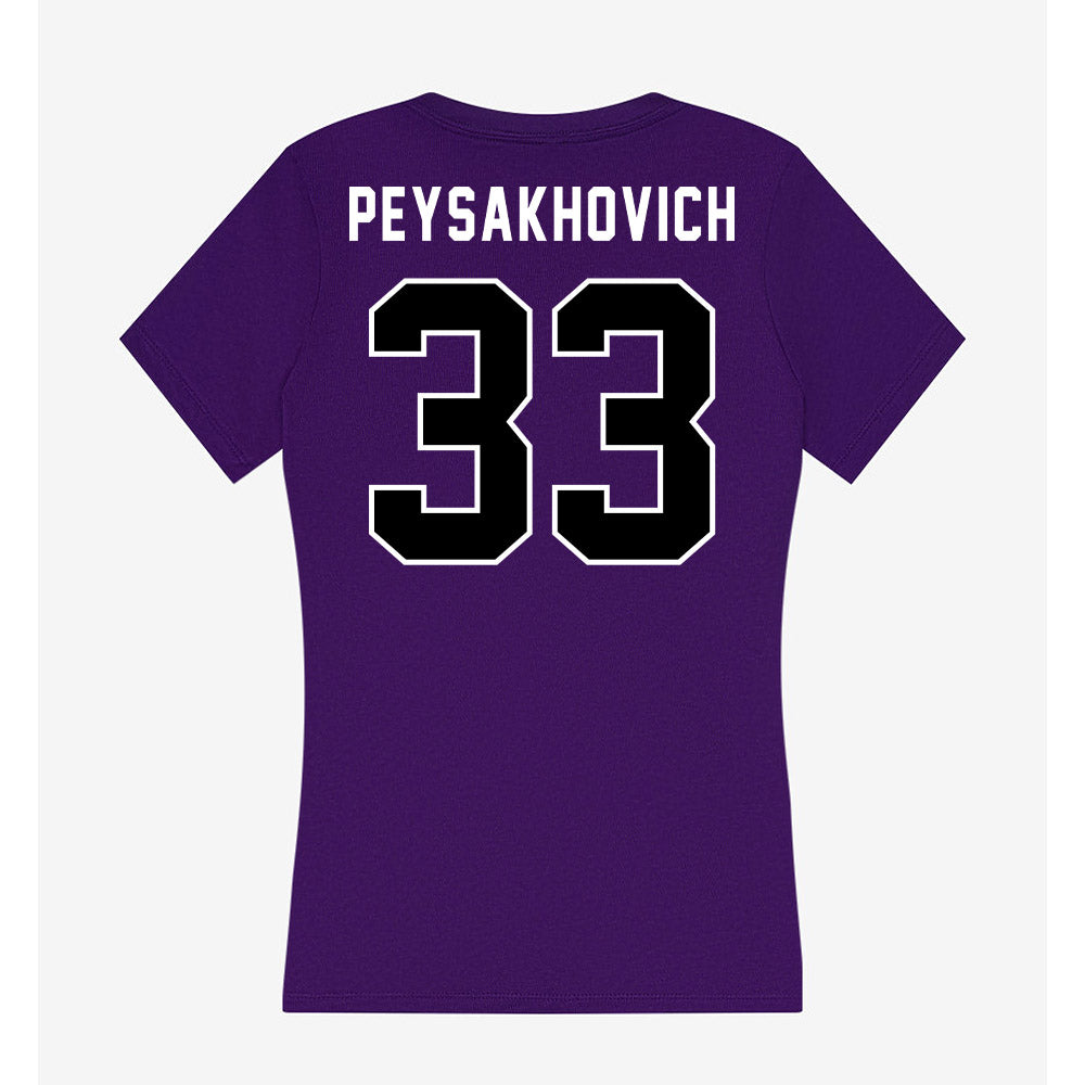 CCNY - NCAA Men's Basketball : Zachary Peysakhovich - Women's V-Neck T-Shirt-1