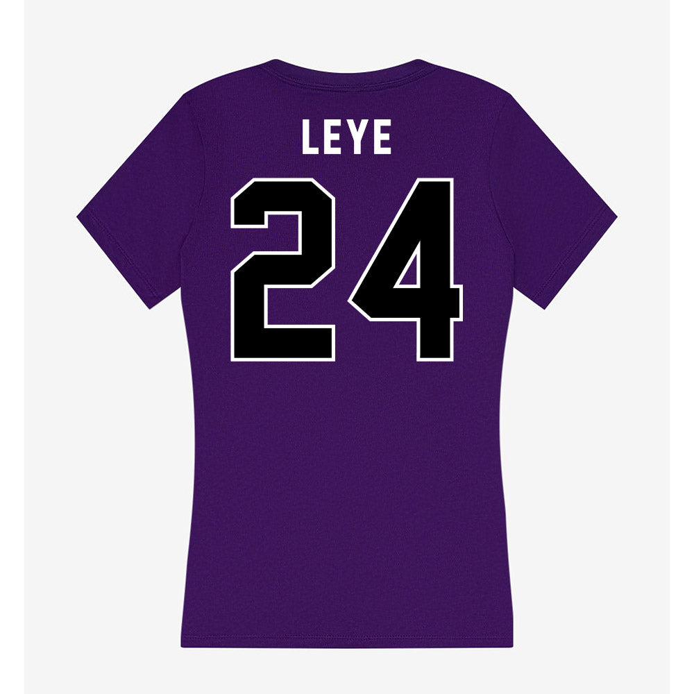 CCNY - NCAA Men's Basketball : David Leye - Women's V-Neck T-Shirt-1