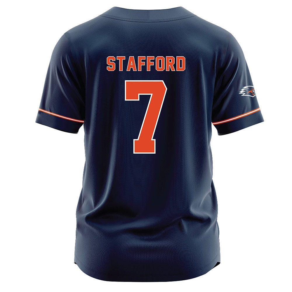 UTSA - NCAA Softball : Demiree Stafford - Navy Jersey-1