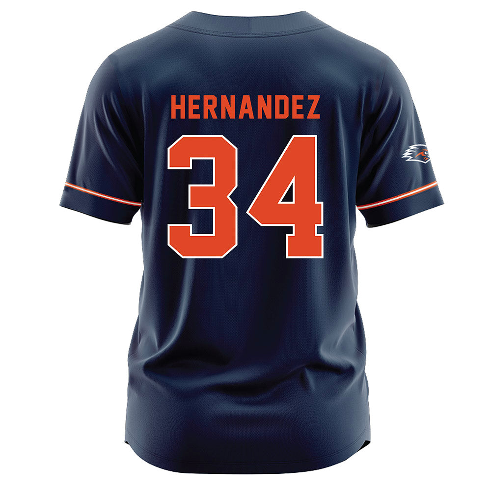 UTSA - NCAA Softball : Arlette Hernandez - Navy Jersey-1