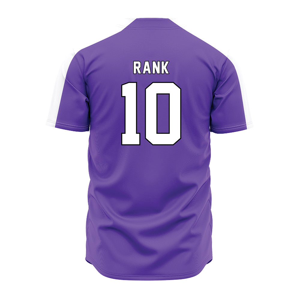 CCNY - NCAA Baseball : Erik Rank - Purple Jersey-1
