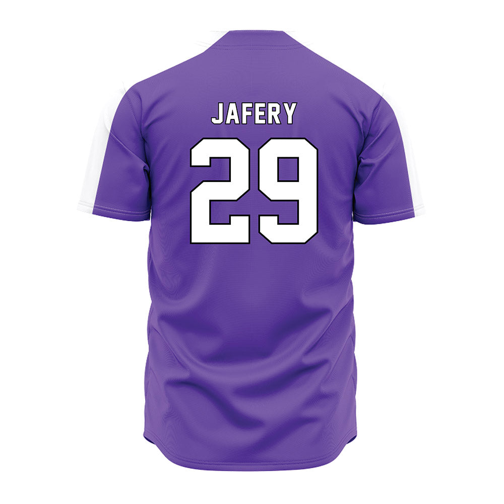 CCNY - NCAA Baseball : Amaan Jafery - Purple Jersey-1