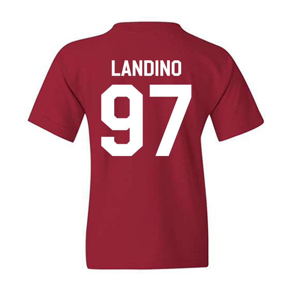 Indiana - NCAA Football : Mario Landino - We're In Shersey Youth T-Shirt-1