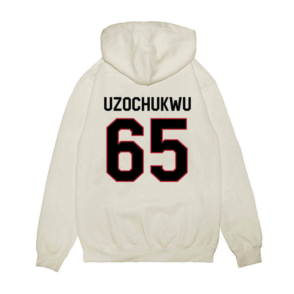Georgia - NCAA Football : Dennis Uzochukwu - We're In Premium Hooded Sweatshirt-1