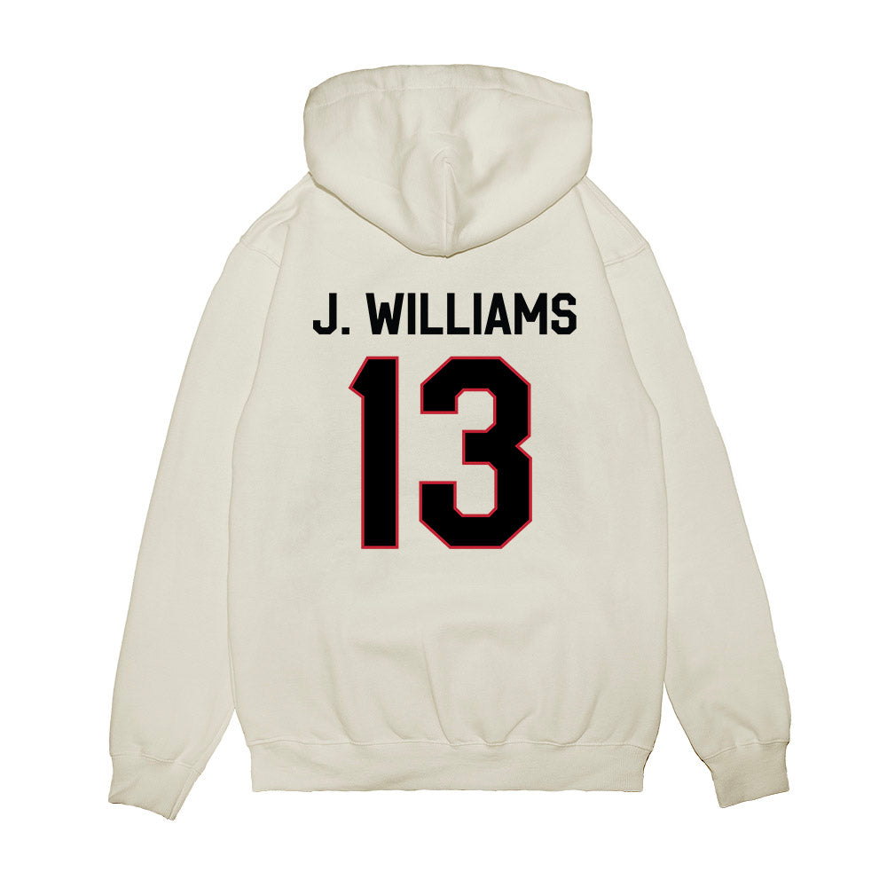 Georgia - NCAA Football : Tyler J. Williams - We're In Premium Hooded Sweatshirt-1