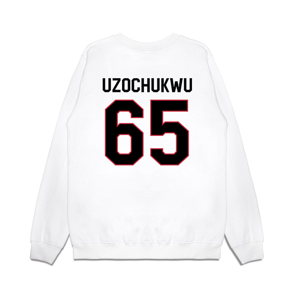 Georgia - NCAA Football : Dennis Uzochukwu - We're In Premium Crewneck Sweatshirt-1