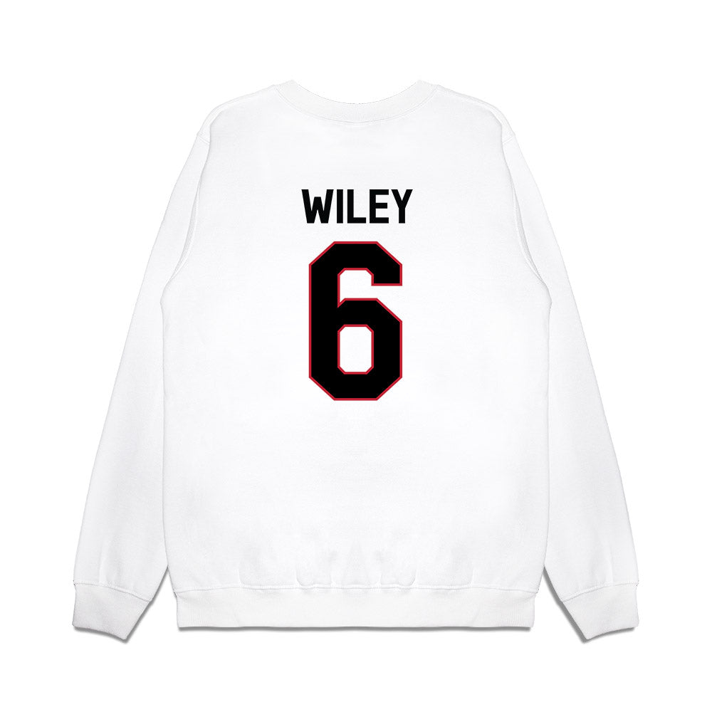 Georgia - NCAA Football : CJ Wiley - We're In Premium Crewneck Sweatshirt-1
