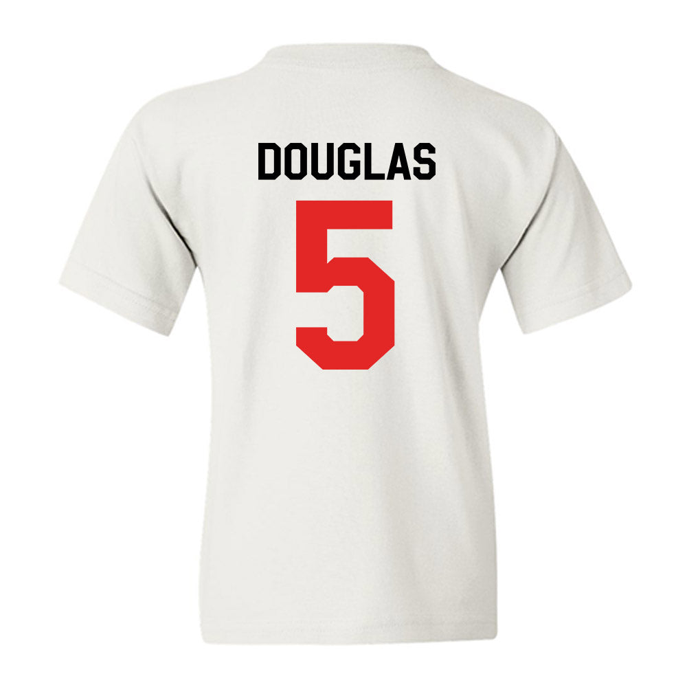 Texas Tech - NCAA Football : Caleb Douglas - We're In Shersey Youth T-Shirt-1