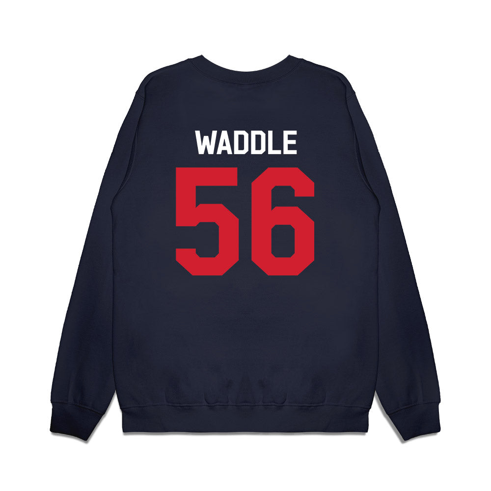 Ole Miss - NCAA Football : Mason Waddle - We're In Premium Crewneck Sweatshirt-1