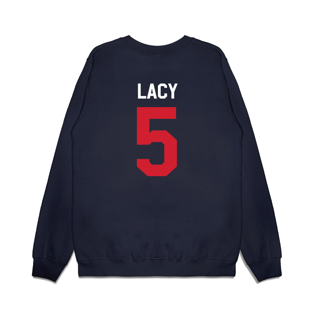 Ole Miss - NCAA Football : Kewan Lacy - We're In Premium Crewneck Sweatshirt-1