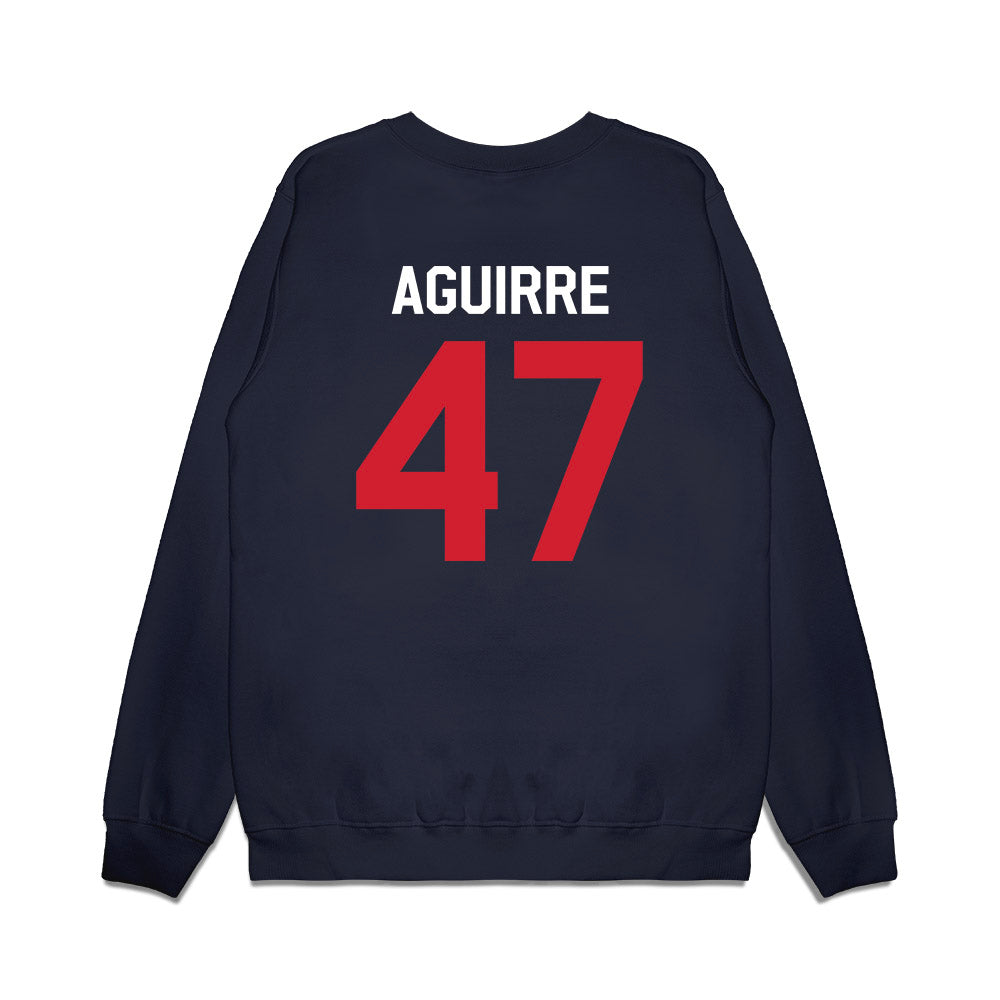 Ole Miss - NCAA Football : Anthony Aguirre - We're In Premium Crewneck Sweatshirt-1