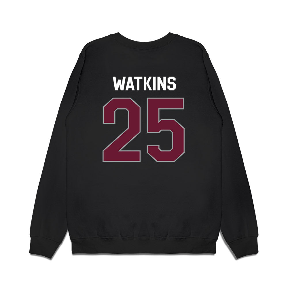 Texas A&M - NCAA Football : Tamarion Watkins - We're In Premium Crewneck Sweatshirt-1