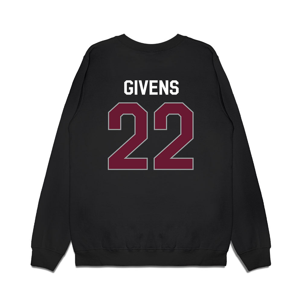 Texas A&M - NCAA Football : Tristian Givens - We're In Premium Crewneck Sweatshirt-1