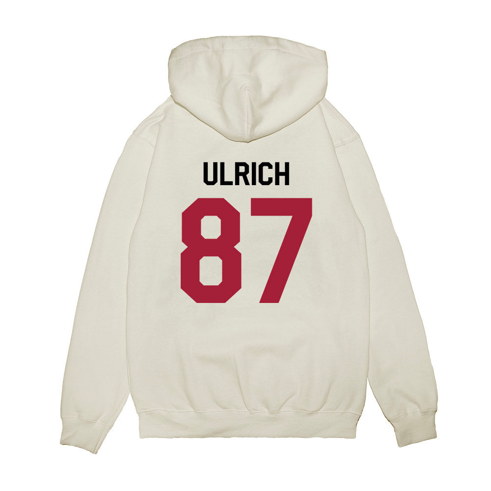 Oklahoma - NCAA Football : Jacob Ulrich - We're In Premium Hooded Sweatshirt-1