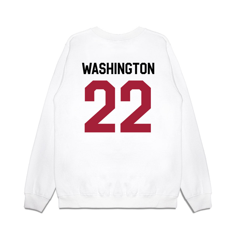 Oklahoma - NCAA Football : Trynae Washington - We're In Premium Crewneck Sweatshirt-1