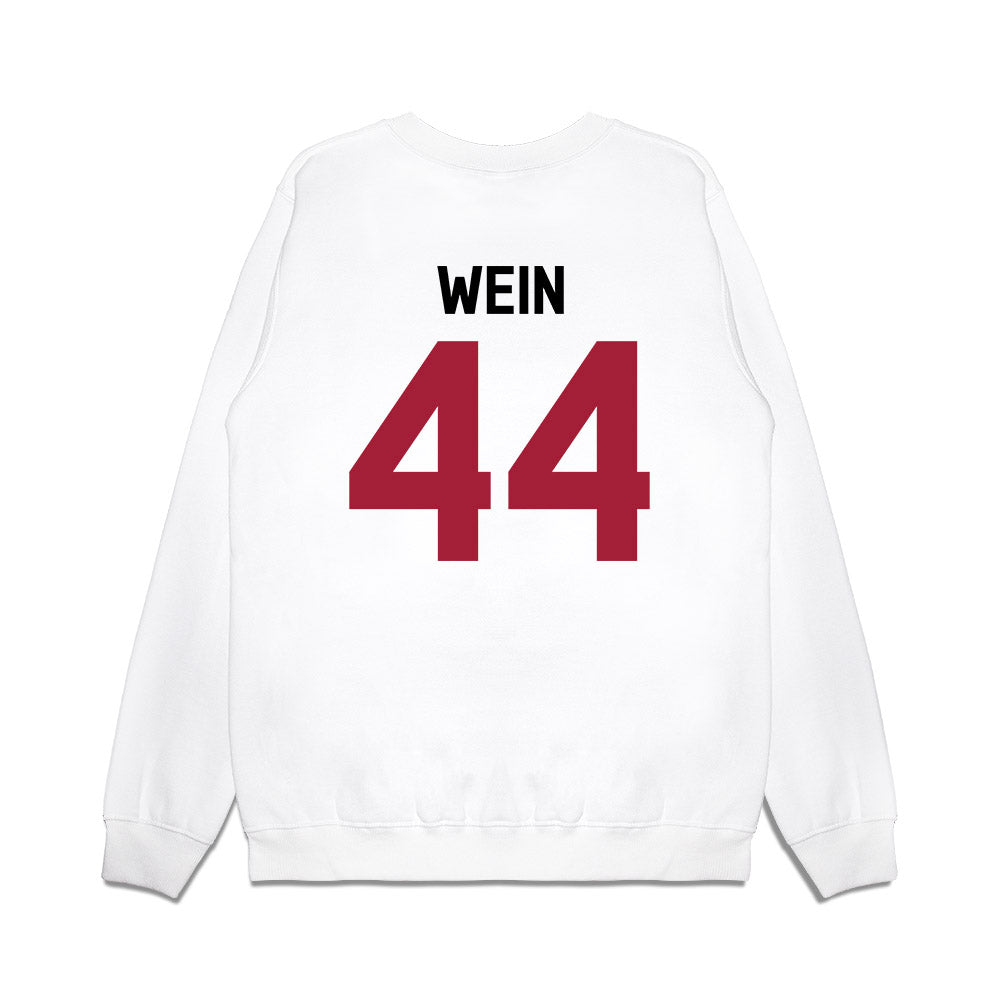 Oklahoma - NCAA Football : Taylor Wein - We're In Premium Crewneck Sweatshirt-1