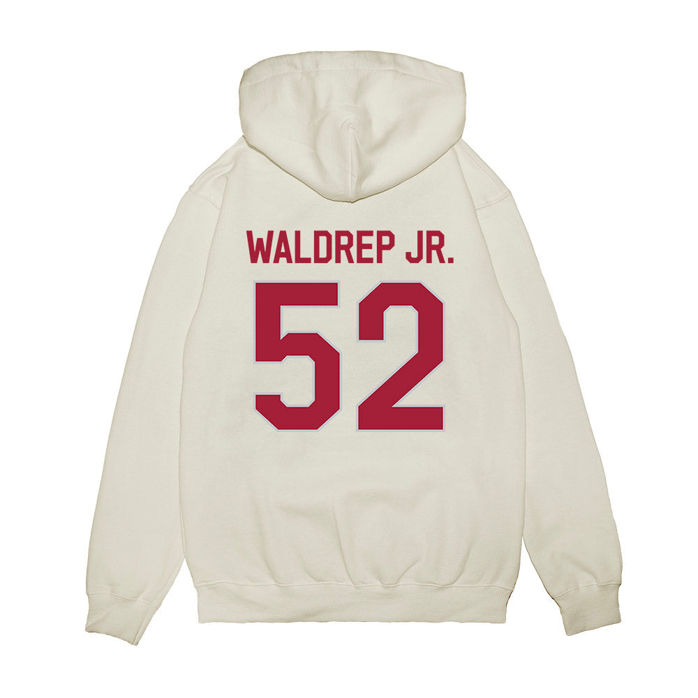 Alabama - NCAA Football : Mal Waldrep Jr. - We're In Premium Hooded Sweatshirt-1