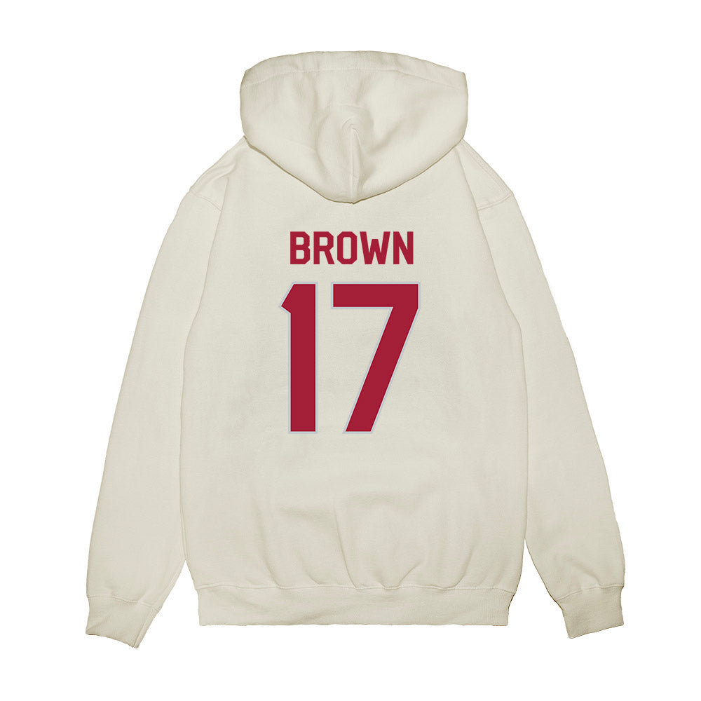 Alabama - NCAA Football : Trae'shawn Brown - We're In Premium Hooded Sweatshirt-1