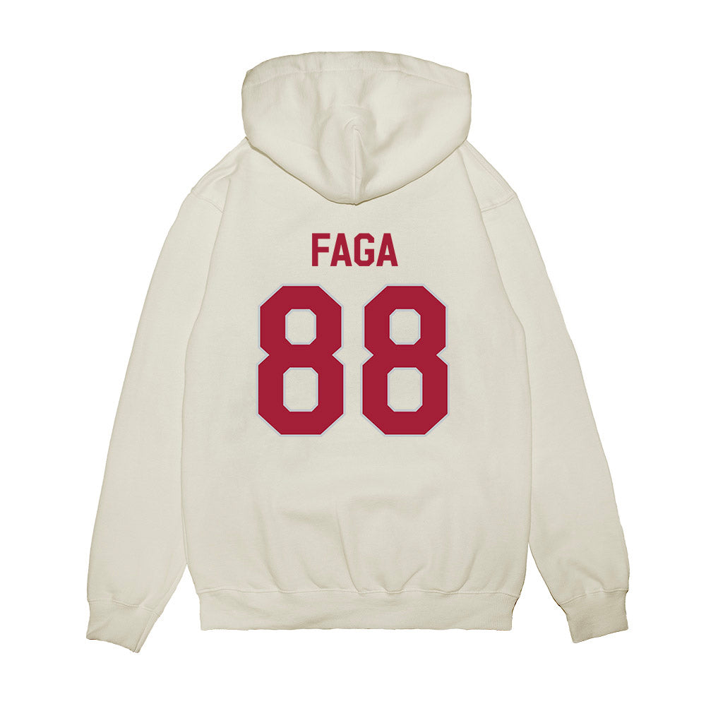Alabama - NCAA Football : Isaia Faga - We're In Premium Hooded Sweatshirt-1