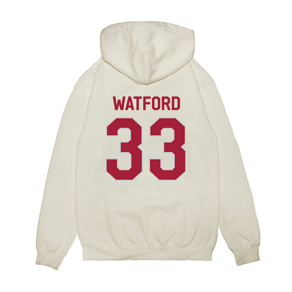 Alabama - NCAA Football : Adam Watford - We're In Premium Hooded Sweatshirt-1