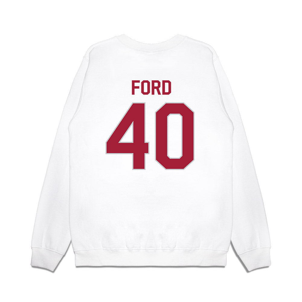 Alabama - NCAA Football : Josh Ford - We're In Premium Crewneck Sweatshirt-1
