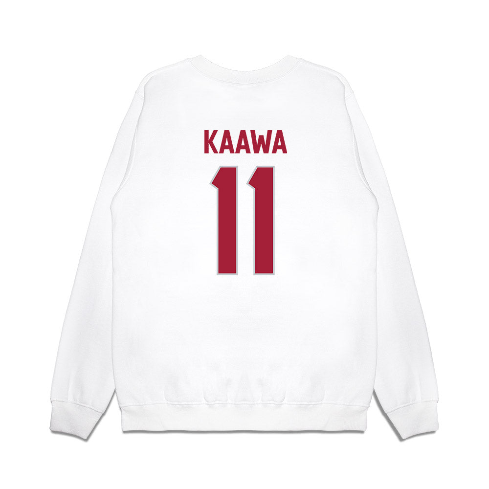 Alabama - NCAA Football : Tayden-Evan Kaawa - We're In Premium Crewneck Sweatshirt-1