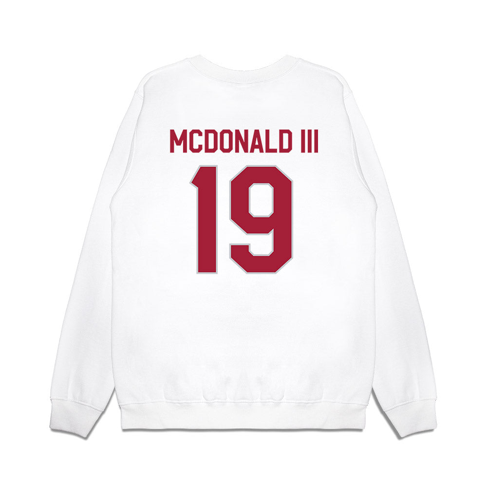 Alabama - NCAA Football : Chuck McDonald III - We're In Premium Crewneck Sweatshirt-1
