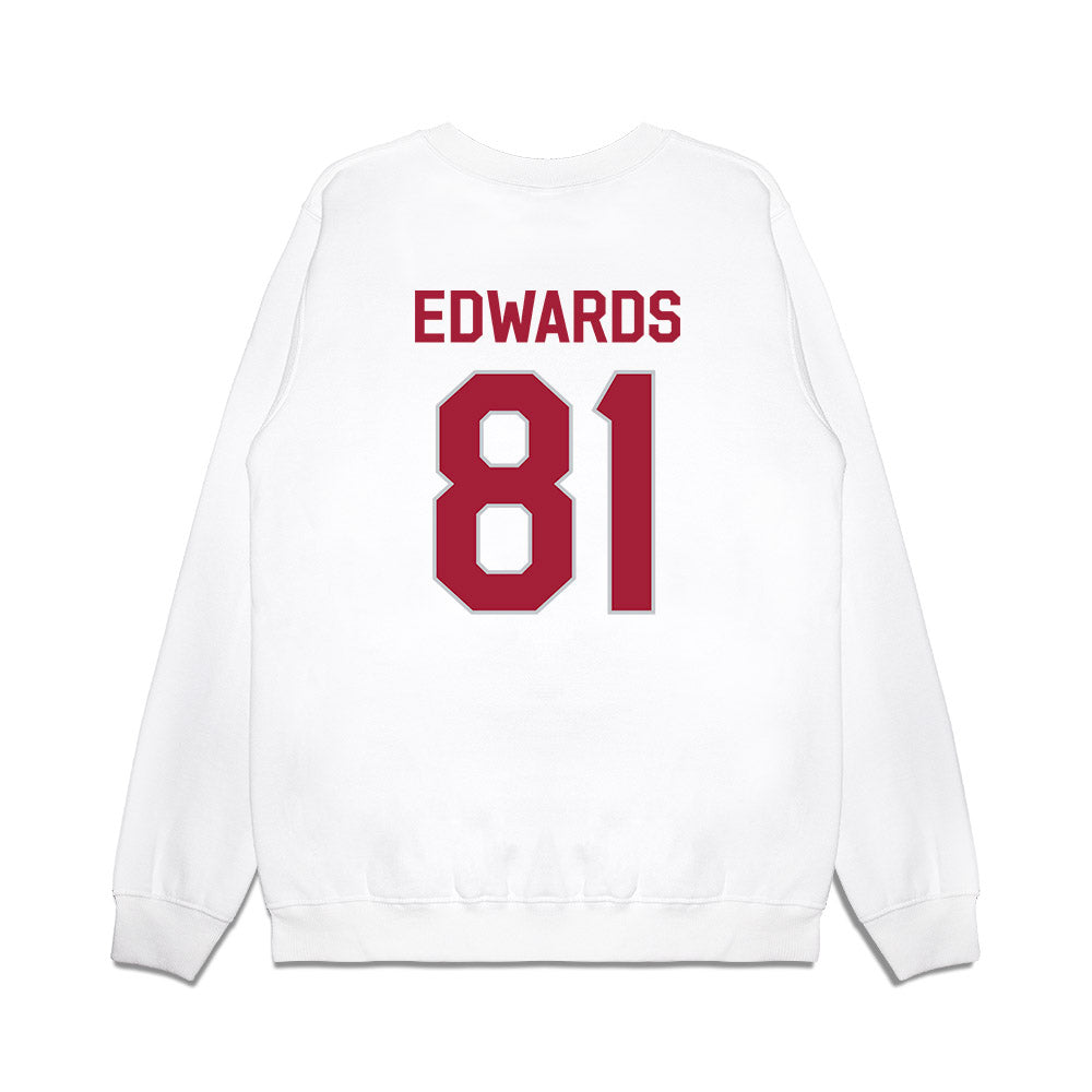 Alabama - NCAA Football : Kaleb Edwards - We're In Premium Crewneck Sweatshirt-1