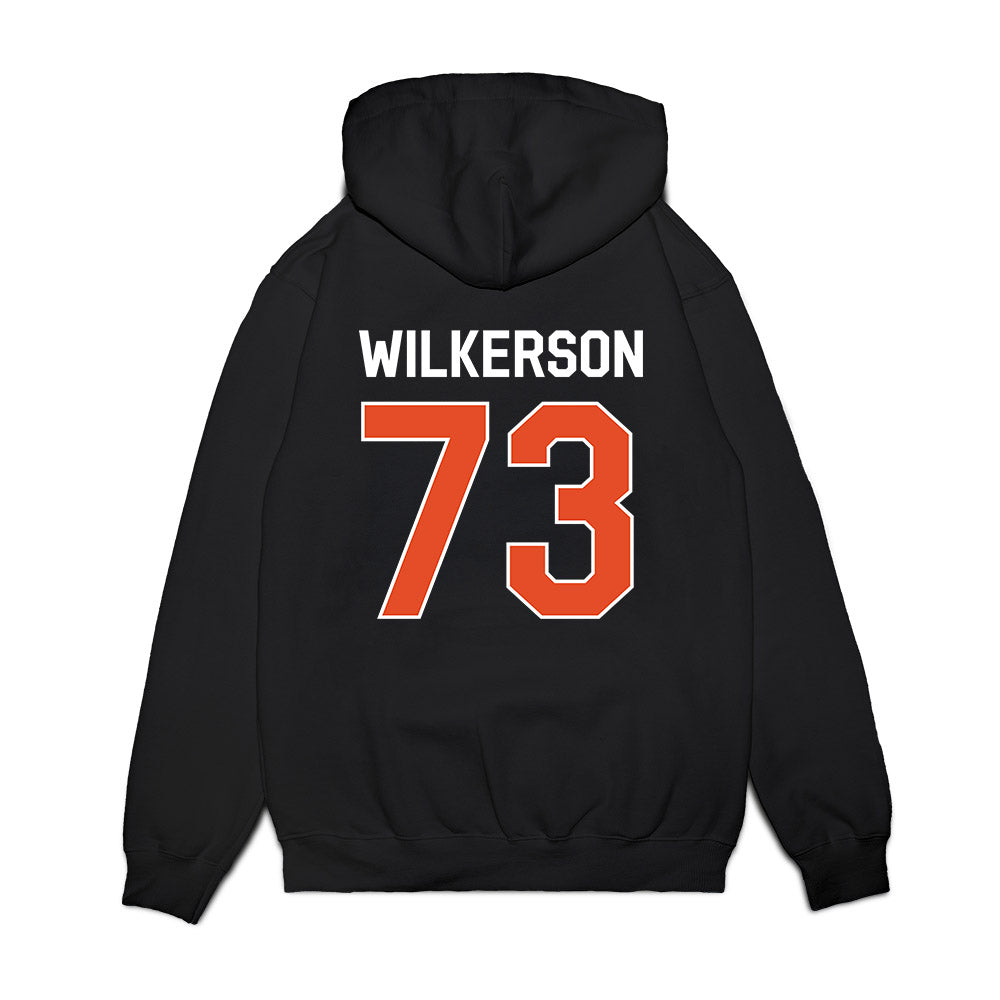 Miami - NCAA Football : Jaden Wilkerson - We're In Premium Hooded Sweatshirt-1
